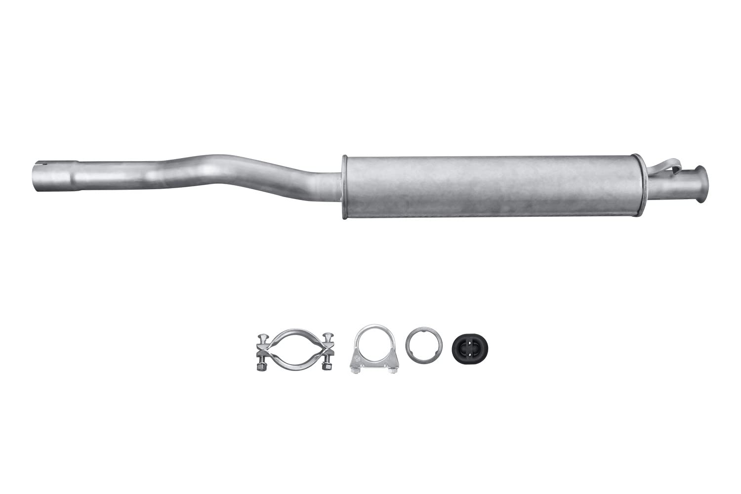 HELLA 8LB 366 020-041 Vorschalldämpfer - Easy2Fit® Kit - vorne - einteilig - Set mit Anbauteilen - für u.a. AUDI 80 B4 | 8LB 366 020-041 Kompatibel mit 80 B4 Avant (8C5),80 B4 Stufenheck (8C2)