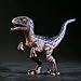 Gemini&Genius Dinosaur Toys Baby Velociraptor with Movable Jaw and Hands, Cake Topper, Collectible Action Figure, Birthday Gifts and Party Supplies for Kids