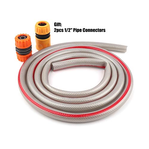 Tuyau d'arrosage haute qualité gris clair avec 2 connecteurs - 3