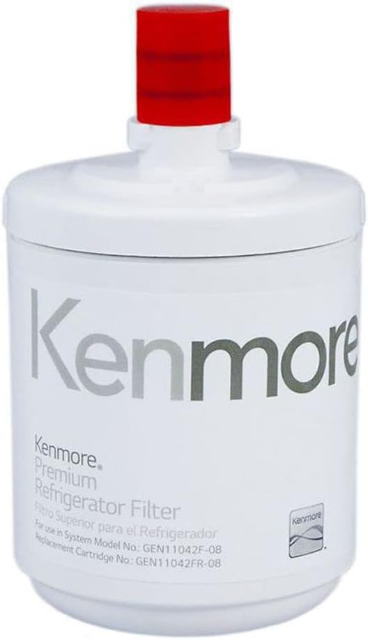 Kenmore 79551012010 9890 Replacement Refrigerator Water Filter, 1 Count (Pack of 1), White Kenmore 79551012010 9890 Replacement Refrigerator Water Filter, 1 Count (Pack of 1), White