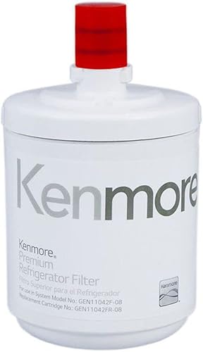 Kenmore 79551012010 9890 Filtro de agua de repuesto para refrigerador, 1 unidad (paquete de 1), color blanco