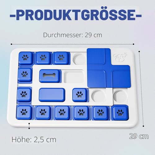 Hundespielzeug Intelligenz,Quietschgeräuschen, Leckerli-Spielzeug,Blau