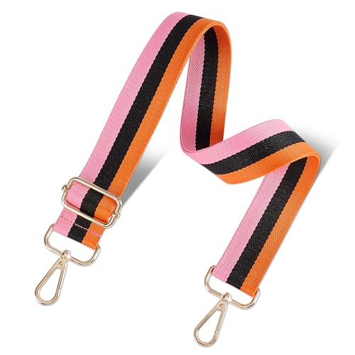 Image of chushui Woven Stripe Purse Straps,Replacement Crossbody Wide Shoulder Adjustable Strap for Bag Handbags