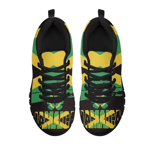 HUGS IDEA British Flag Pattern Men Running Sneakers Lightweight Walking Shoes2