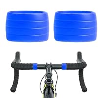 2x2Pcs Ruban De Guidon De Vélo PU Sangle De Guidon En Cuir Respirant 1.9m Marron Gazechimp