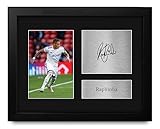 HWC Trading Raphinha Leeds United Framed Gifts Printed Signed Autograph Picture for Football Fans and Supporters - US Letter Size