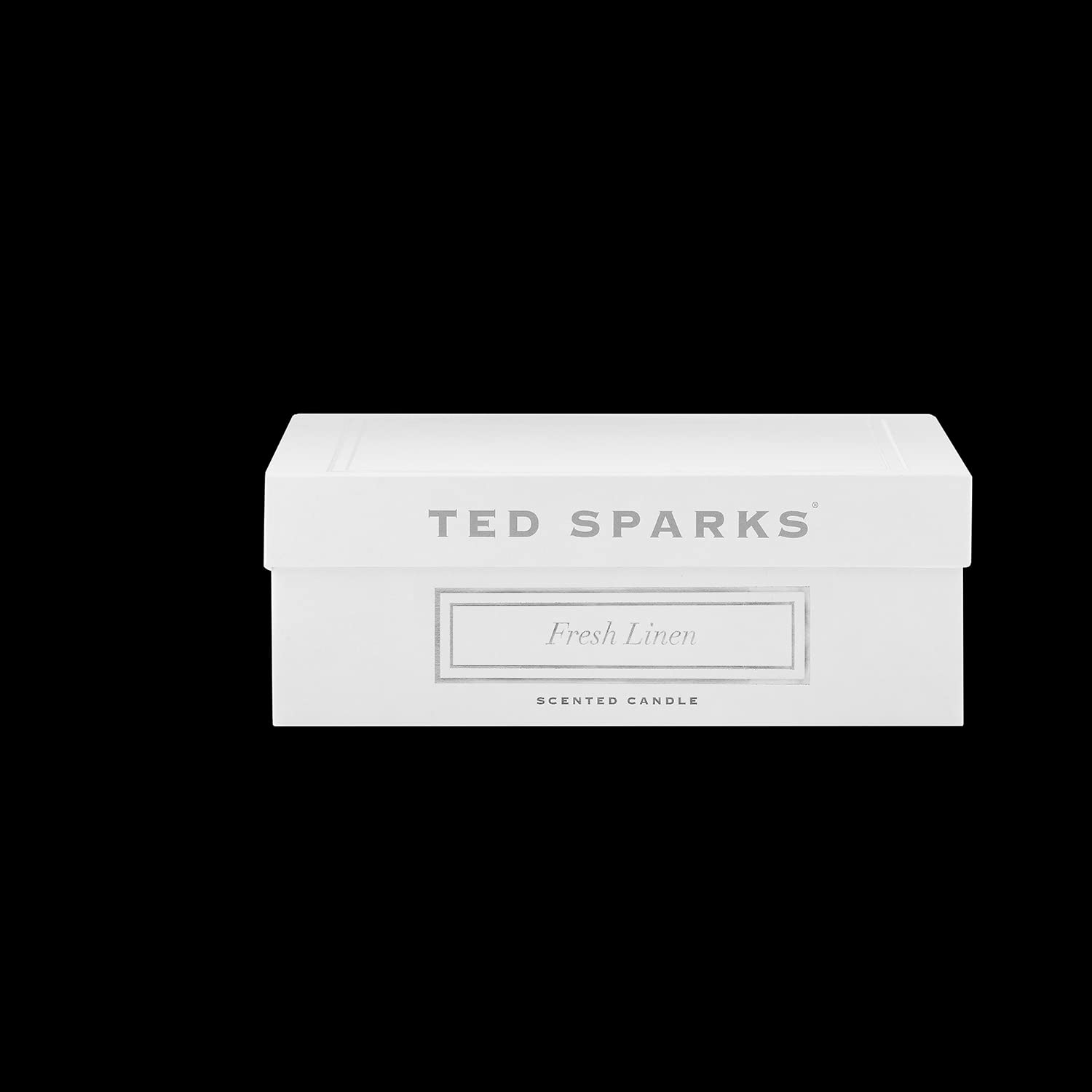 Ted Sparks Balthazar Fresh Linen - Vela aromática blanca de cera de soja, duración de combustión: 50 horas, TED-BZ-CW02