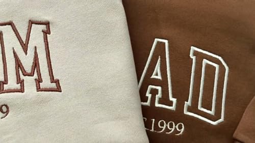 Custom Mom/Dad Embroidered Crewneck Sweatshirt, Pregnancy Announcement, Daddy Mommy, Mother's day, Father's Day4