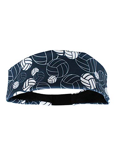 MadSportsStuff Crazy Volleyball Headband (Navy/White, One Size)