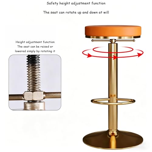 Tabouret de bar réglable et pivotant à 360° pour îlot de cuisine