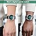 Rokyn Digital Watch Men, Sports Tactical Wristwatch with Waterproof, Alarm, LED Luminous & Stopwatch - for Outdoor & Daily Work Use