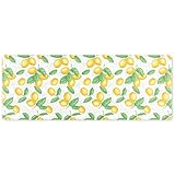 Martha Stewart Bloomfield Lots of Lemons Anti-Fatigue Kitchen Mat, White/Yellow, 18'x48'