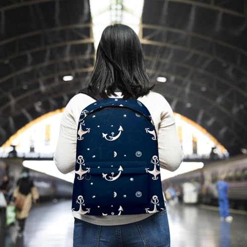 Sac à dos bleu océan confortable contre le mal de dos en déplacement