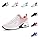 Hitmars Basket Femme Chaussures de Running Chaussure de Course Sport Air Coussin Respirant Mesh Lacets Fitness Jogging Légères Confortable UDI2-Rose EU43