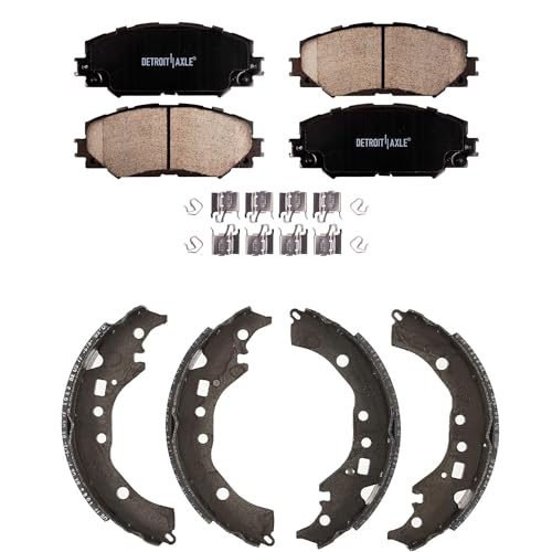 Image of Detroit Axle - Brake Pads Brake Shoes for 2009-2019 Toyota Corolla