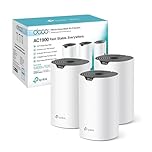 TP-Link Deco S1900(3-pack) Router WiFi Mesh AC1900Mbps, 3 Porte Ethernet Gigabit, Modalità Router e Access Point, Parental Control, 3 Pezzi con Copertura fino a 520㎡, Compatibile con Amazon Alexa