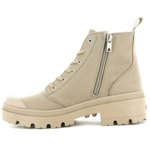 Image of Palladium Women's Pallabase Twill Canvas Combat Ankle Boots | Casual Boots