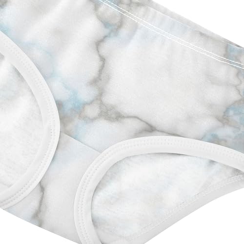 Pattern Girls Underwear Toddlers 2t Cotton Panties Little Girl White Marble Grey Blue Vein Briefs Girls Undies4