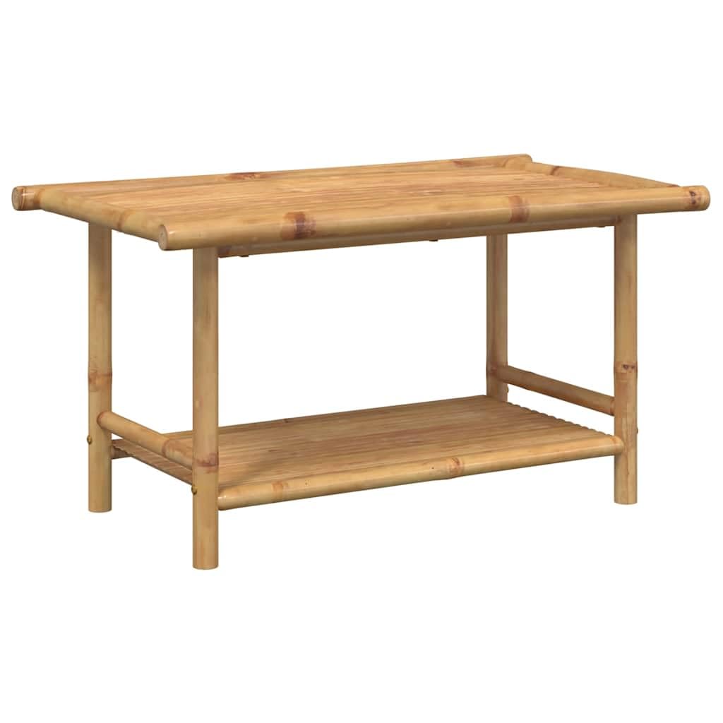 Table d'appoint extérieur en bambou Tomostar 90cm pour vos apéritifs terrasse