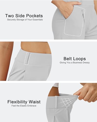 Image of G4Free EverGoing Dressy Casual Shorts for Women 4 inch High Waisted Summer Lounge Pleated Shorts with Pockets