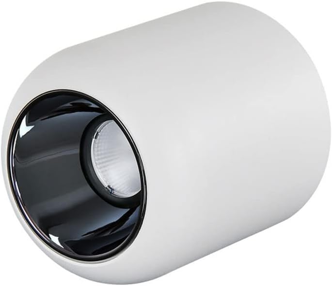 LED Ceiling Spotlight Surface Mounted Downlight Accent Spot Lamp, Aluminum Ceiling Mount Lamps Directional Spotlights(White-3500k)