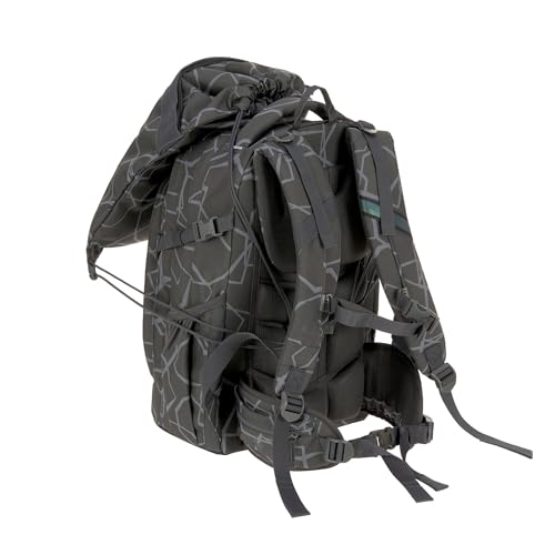 Sac à cordon Lässig School String Bag Bold Edges Grey avec bretelles ajustables souples