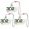 2020 Kerstboomhanger | 3 Stuks DIY Naamzegen Gepersonaliseerde Sneeuwpop | Overleefde Familie Kerstman Hangende Hanger…
