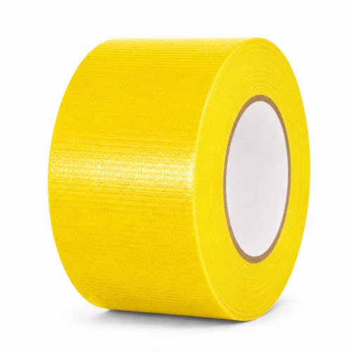 Image of GGR Supplies CDT-36 Industrial Grade Cloth Duct Tape, Yellow 3 Inch x 60 Yards, Waterproof UV Resistant Heavy Duty, Clean Removal with No Sticky Residue for Repairs, Packaging, and Bundling