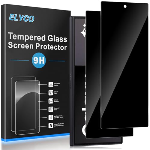 ELYCO Sichtschutz für Samsung Galaxy Z Fold 7 für Panzerglas 2 Stück Anti-Spy Sichtschutzfolie Sichtschutz Panzer Schutz Glas Privacy Displayschutz 9H Härte Kratzfest Blasenfrei