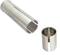 cyclingcolors Fahrrad Ahead Headset Adapter 1-1 1/8 Zoll 22.2 25.4 28.6 MM PASSEND HÜLSE VORBAU VORBAUTEN Vintage Oldtimer RENNRAD MTB Gabel STEUERSATZ Silber Aluminium