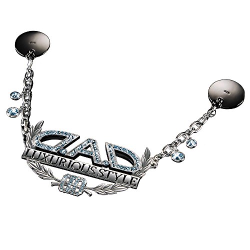 ギャルソン DAD 車用ルームミラー ラグジュアリー ネックレス タイプ ディルス シルバー/アクアマリン SA998-06 D.A.D