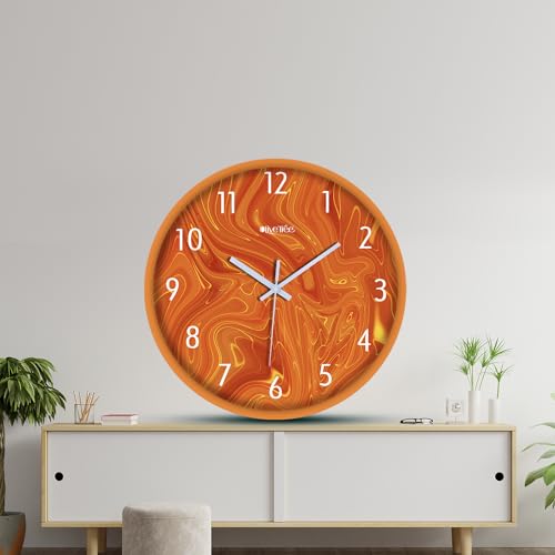 Image of Olive Tree Wall Clock 12 inch Decorative Plastic Wall Clock Movement Classic Clock Battery Operated Round Easy to Read for Room /Home /Kitchen /Bedroom /Office /School - 9221