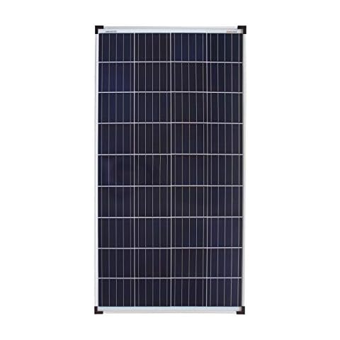 enjoy solar® Poly 140W Solar Panel Polycrystalline Solar Panel Solar Cell Ideal for Motorhome, Garden Sheds, Boat (Poly 140W-12V) Cover