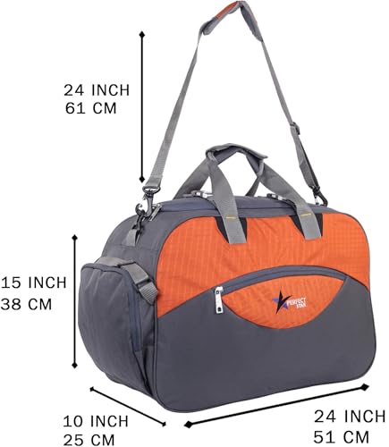 Image of 65 Liters Travel Duffle Trolley Bag with Wheels for Men & Women | Large Luggage Bag | Wheeled Duffle Bag for Airport, Train, Office, Weekend Trips | Lightweight & Durable | Polyester