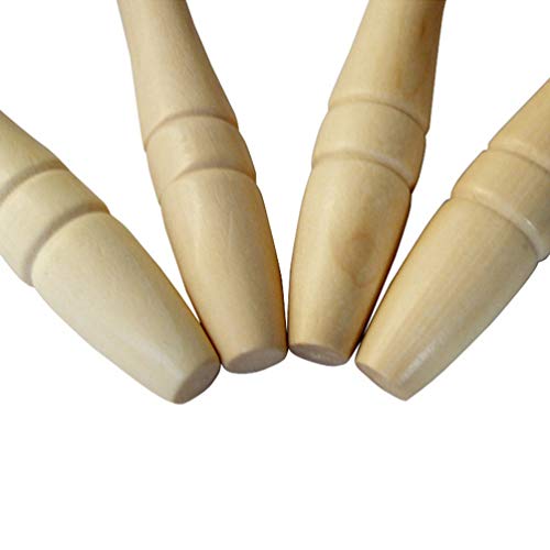 STOBOK Sinos de Chocalho de Madeira 2Pcs 19X4. 5X4. A AlÃ§a de Madeira de 5Cm de Natal Chocalhos Ins