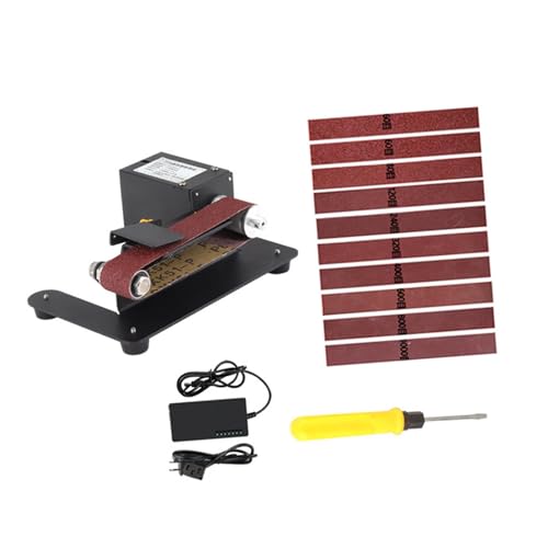 Baoblaze Grinder Belt Sander Electric Bench Grinding Simple to Use Professional Adjustable Sanding Polishing Machine for Metal Working