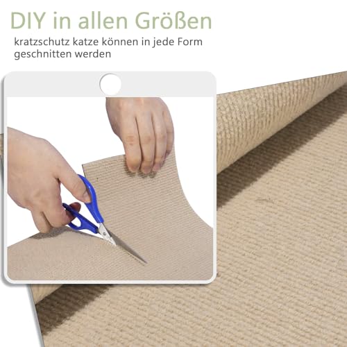 Selbstklebende Kratzschutzmatte für Sofa & Wand, 40x200 cm kratzschutz Sofa Katze - Trimmbarer Schutz gegen Katzenkratzer Couch Schutz von DIY Krallen Katzenteppich