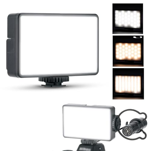 Bright 3200-5600k On-camera Led Video Light For Canon Eos R100 R50 M50 M6 Mar...
