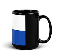 Vista 2 de Bandera de Montería Córdoba - Taza de Café Cerámica Negra