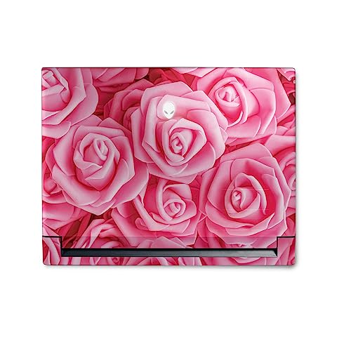 Image of MightySkins Skin Compatible with Alienware M18 R1 (2023) Full Wrap Kit - Super Pink Roses | Protective, Durable, and Unique Vinyl Decal wrap Cover | Easy to Apply & Change Styles | Made in The USA