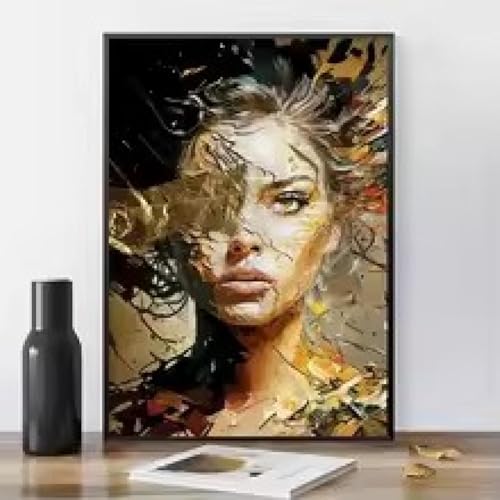 Impression toile portrait graffiti feuille d'or art moderne - 2