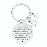 Personalized Stainless Steel Star Keychain,Trendy Gift for Friends, Perfect for...