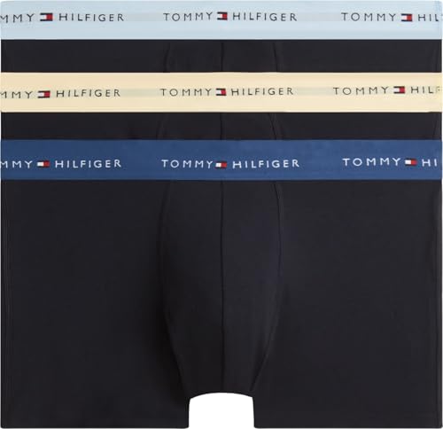 Tommy Hilfiger Men 3P Boxer Brief Wb Um0Um03874 Boxer Brief, RED (Nb//Light Daff/Blue Jean/Chamb Blue), XXL – Ansicht 1