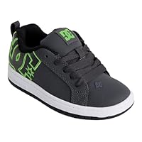 Dcshoes Court Graffik Leather Shoes Trainers, Grey black white, 14 UK