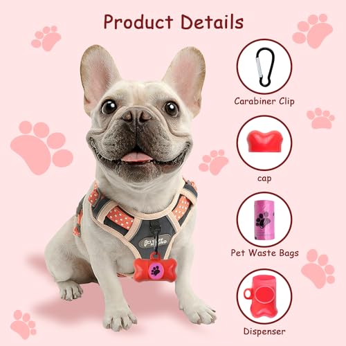 Image of Dog Poop Bags Dispenser with Carabiner Clip, Doggy Poop Bag Holders for Leashes Include 1 Roll (15 Bags) Leak-Proof Large Lavender Scented Doggie Pet Waste Bags, Dog Accessories, Red
