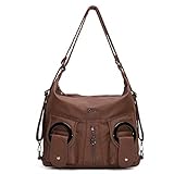 【Große Kapazität】Zwei große Hauptfächer + Reißverschlussfach innen+1 inne kleine Tasche+2 x Snaps Seitentasche.Es ist gut zum Sortieren und Aufbewahren von Gegenständen wie Karten,Regenschirm,Papiertüchern und Kosmetika.