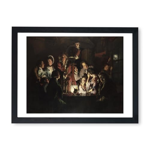 Petite affiche Joseph Wright Une expérience sur un oiseau décoration