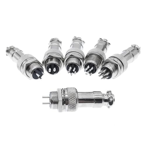 Connecteur circulaire GX12 4 broches mâle femelle pour panneau électrique