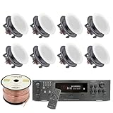 Vaiyer Home Audio System Kit, 6-Channel 6000 Watts Amplifier with 5.25