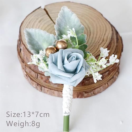 Set de 6 Boutonniere y Corsage para Boda miniatura 3